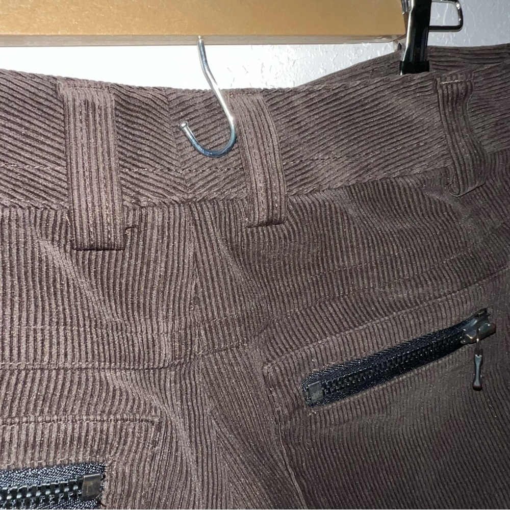 Alice + Olivia Dark Brown Corduroy Boot Cut Pants - Picture 10 of 13